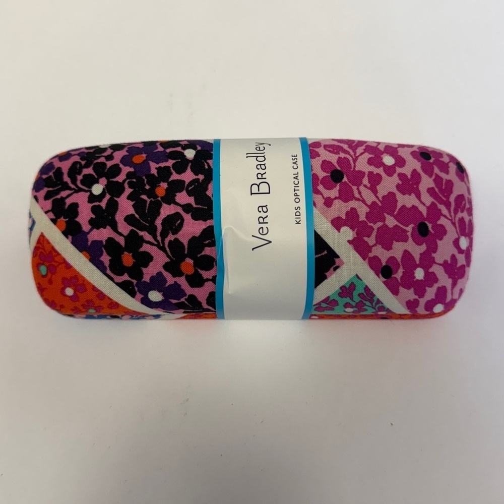 NWT Vera Bradley Modern Medley Kids Optical Case - Pink and Purple Floral